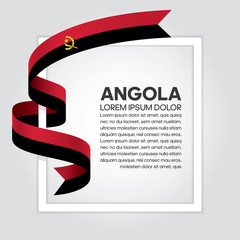 Angola flag background