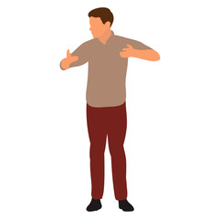  isolated on white background guy dancing