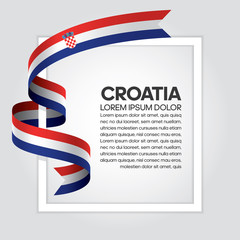 Croatia flag background