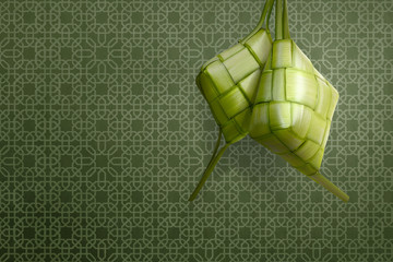 Ketupat is traditional food for eid celebration