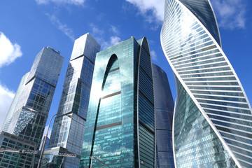 Skyscrapers of Moscow business city