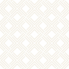 Vector seamless subtle lattice pattern. Modern stylish texture with monochrome trellis. Repeating geometric grid.