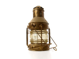 Alte Öllampe - Petroleum Lampe Freigestellt © ExQuisine