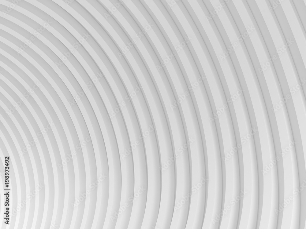 Leinwandbilder abstract of white curved architectural pattern background,concept of future modern facade design on 