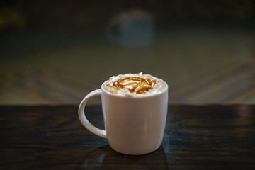 Coffee Mocha top Cream and Caramel 