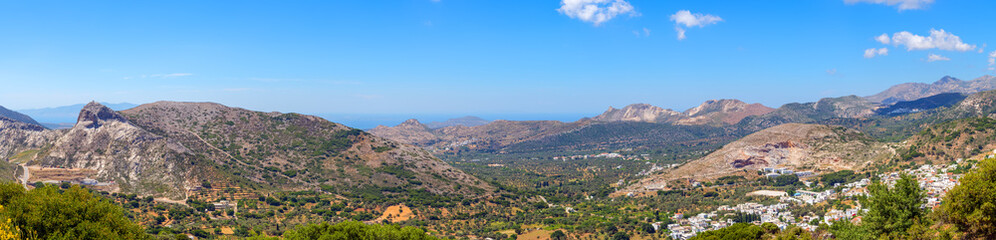 Fototapeta na wymiar Panoramic view of Naxos island. Greece