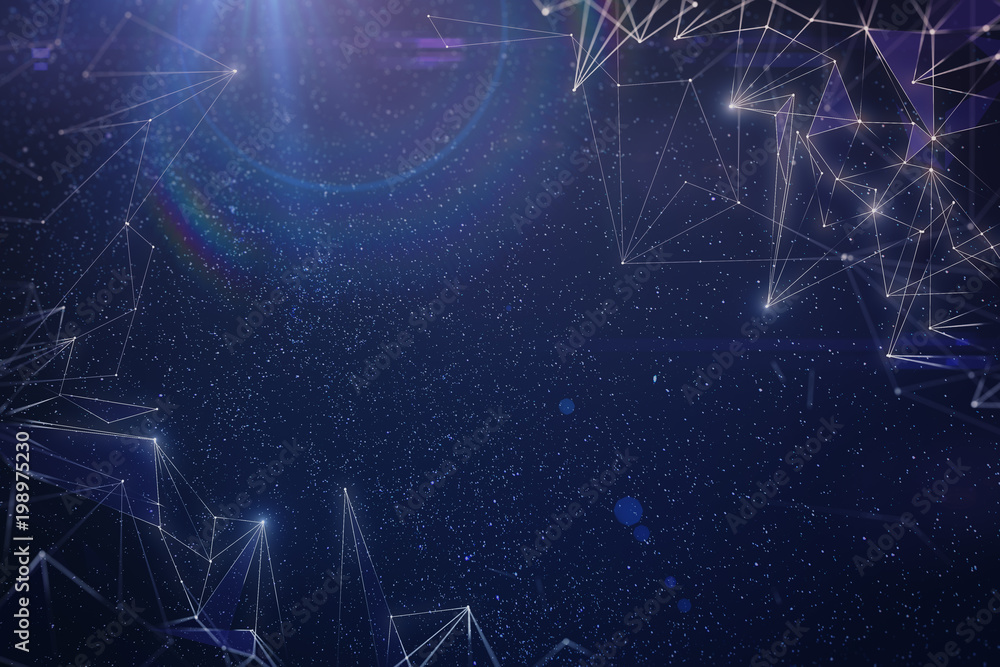 Poster abstract polygonal space texture