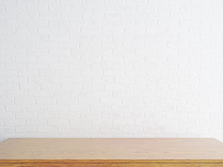 Empty wooden desktop