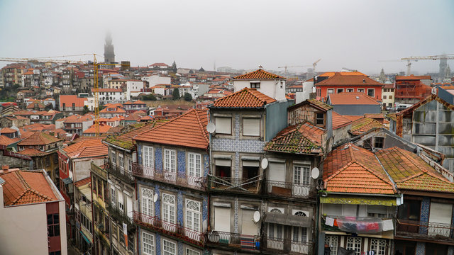 Porto, Portugal, circa 2018: Architecture of the city.
