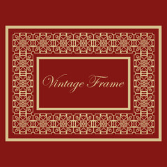 Vintage ornamental frame