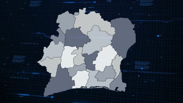 Ivory Coast Network Map