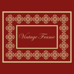 Vintage ornamental frame