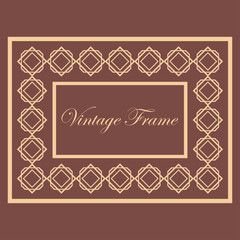 Vintage ornamental frame