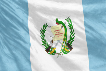 Flag of Guatemala full frame close-up