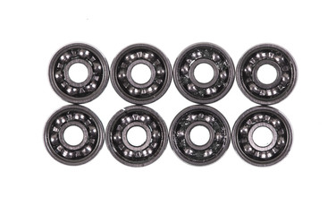 set of bearings on white isolated background