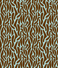 Abstract Organic Seamless Vector Pattern. Geometric texture. Repeating background.