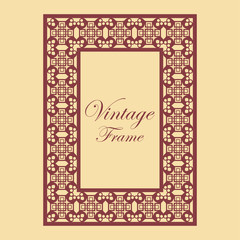 Vintage ornamental frame