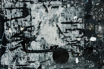 textured bulletin board with paper remnants background