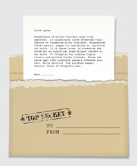 Top secret letter