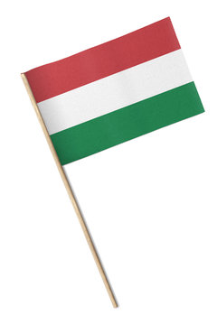 Hungary Small flag isolated on a white background