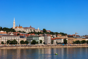 Fototapeta premium City of Budapest at Danube River in Hungary