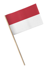 Indonesia Small flag isolated on a white background