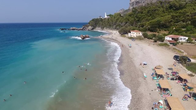 Potami Beach of Samos Island in Greece