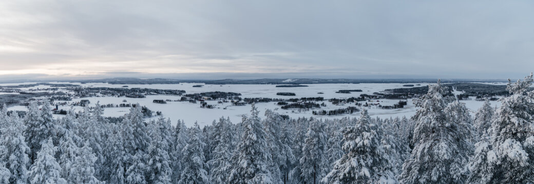 View near Kemijarvi in northern Finland