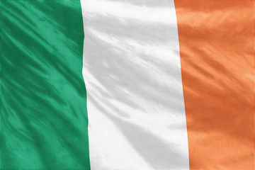 Obraz premium Flag of Ireland full frame close-up