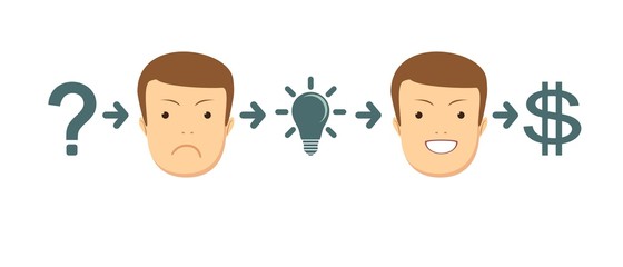 Obraz premium Transform idea intro business concept. Stock flat vector illustration.