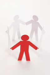 red leader of five team in unity