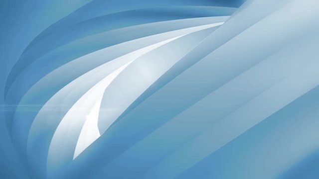 abstract blue background with spinning 3D object
