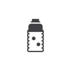 Drinking water bottle vector icon. filled flat sign for mobile concept and web design. simple solid icon. Plastic bottle symbol, logo illustration. Pixel perfect vector graphics