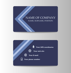 Corporate ID Card Design Template. Personal id card for business and identify