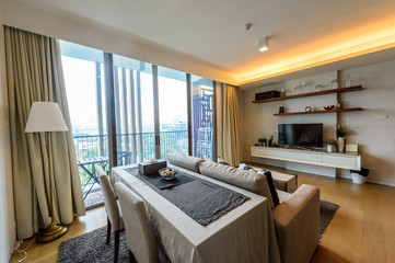 Modern dinning room interior