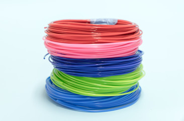 color plastic filament for printing on a 3D printer