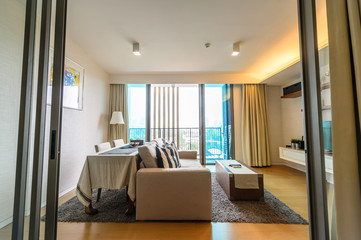 Modern dinning room interior