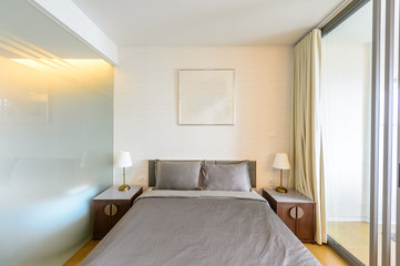 Fototapeta na wymiar Modern bedroom interior