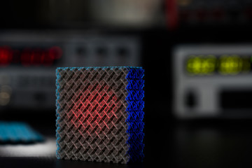 Prototype of nanostructured metamaterials in lab