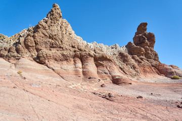 Fototapeta premium Kanarische Insel Teneriffa: Felsen im Nationalpark Teide 