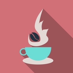 Authentic Italian espresso vintage . Coffee poster for cafe bar or restaurant. Drink vector illustration.