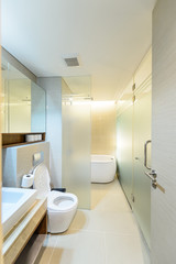 Fototapeta na wymiar Modern bathroom interior