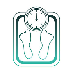 scale weight measure icon vector illustration design