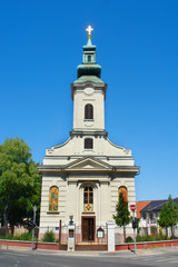Catholic Church  in  Novi Sad  - the capital of the autonomous province of Vojvodina, Serbia - obrazy, fototapety, plakaty