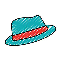 male hat hipster nstyle icon vector illustration design