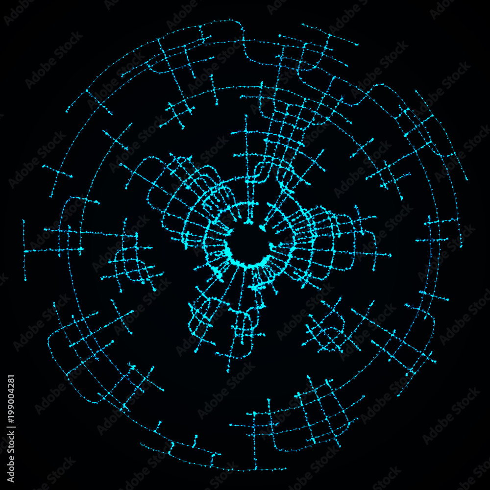 Poster abstract background. luminous swirling. elegant glowing circle. big data cloud. light ring. sparking
