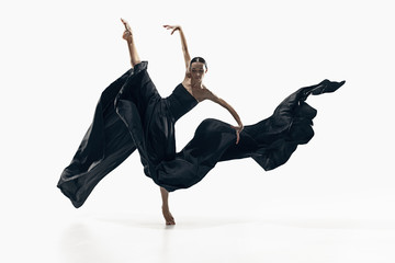 Aerobics fitness woman exercising isolated in full body. © master1305