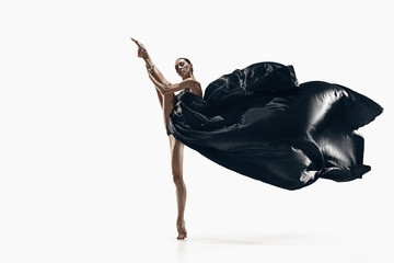 Aerobics fitness woman exercising isolated in full body. © master1305