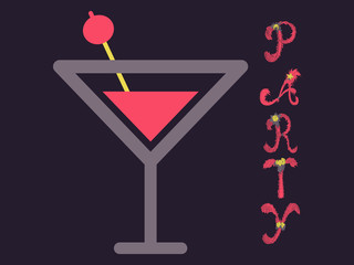 Summer Party. vector illustration. poster, banner, greeting template