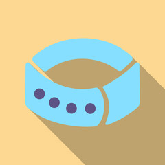 Dog collar vector icon in cartoon style for web